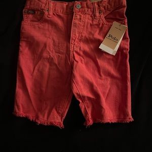 Polo Ralph Lauren boys cut off jean shorts NWT
